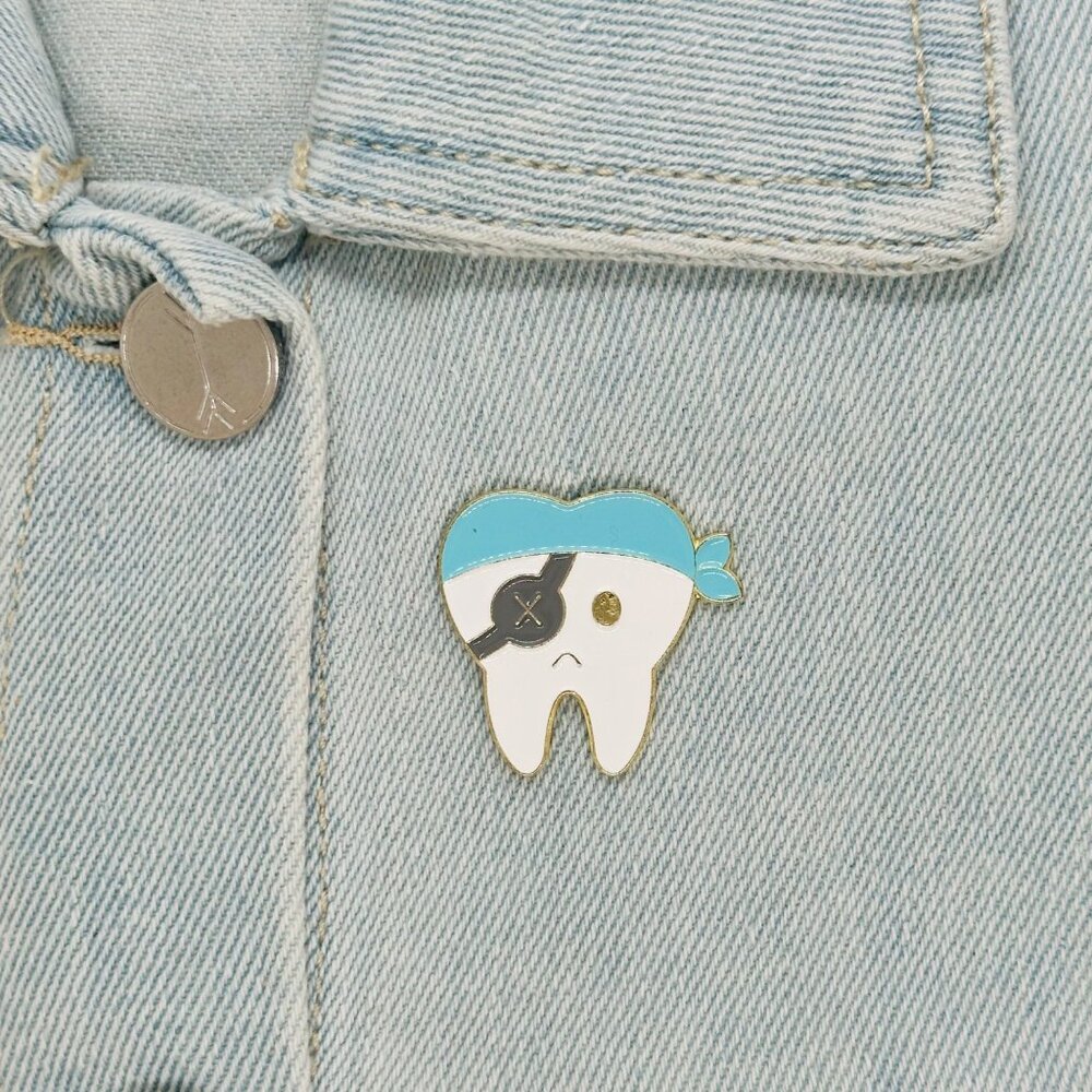 Oral Health Enamel Pins Lapel Badges Tooth Brooches Jewelry Tooth Fairy Dentist